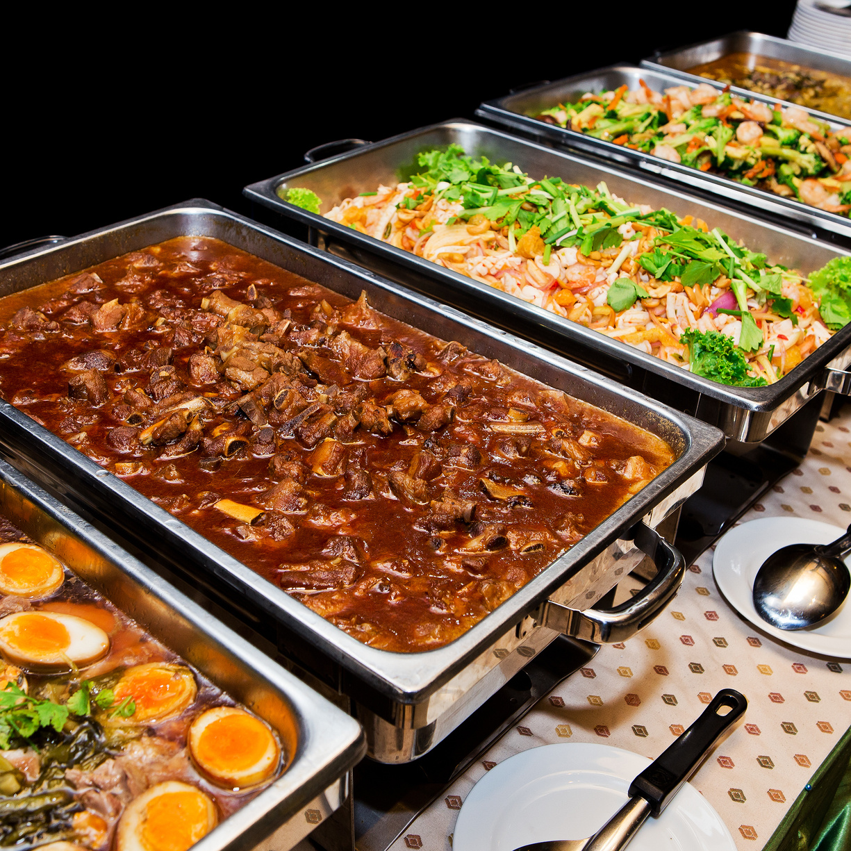 Thailand food buffet.